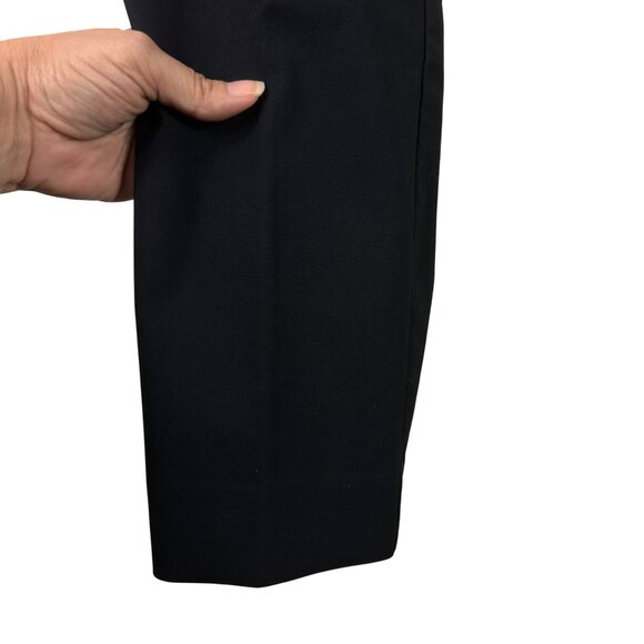Zara Black Soft Ankle Flat Front‎ Pockets Business Casual Pants Size Large - Picture 9 of 16